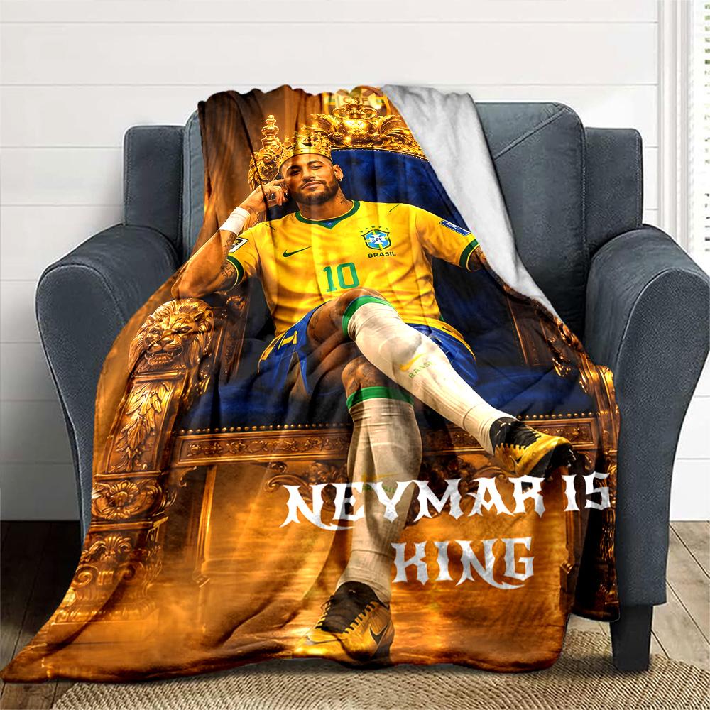 1pc Neymar7 Blanket, Gift, for Men and Women, Soft Blanket, Good for Sofa Bed Couch Travel, Lightweight Flannel Blanket