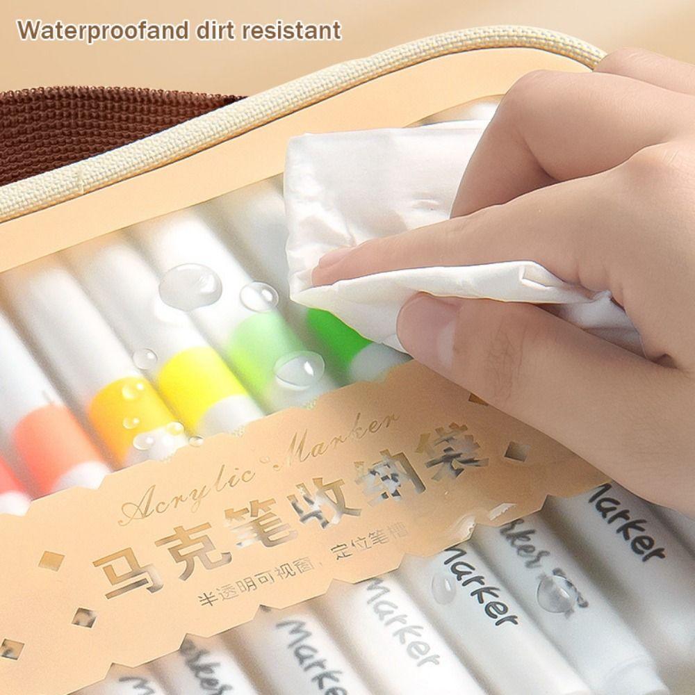 24/36/48/60/84/120Slots Pencil Bag Large Capacity Markers Case  Painting Accessories