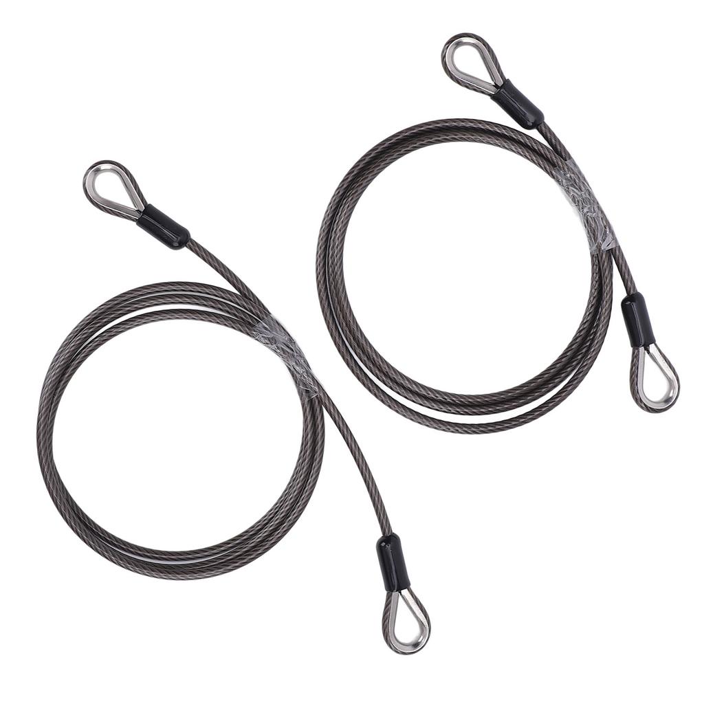 2 Pcs Trailer Gate Lift Cables with EZ Spring Clip High Strength Easy Installation Safe 125542 for Gorilla Trailer Tailgate Lift