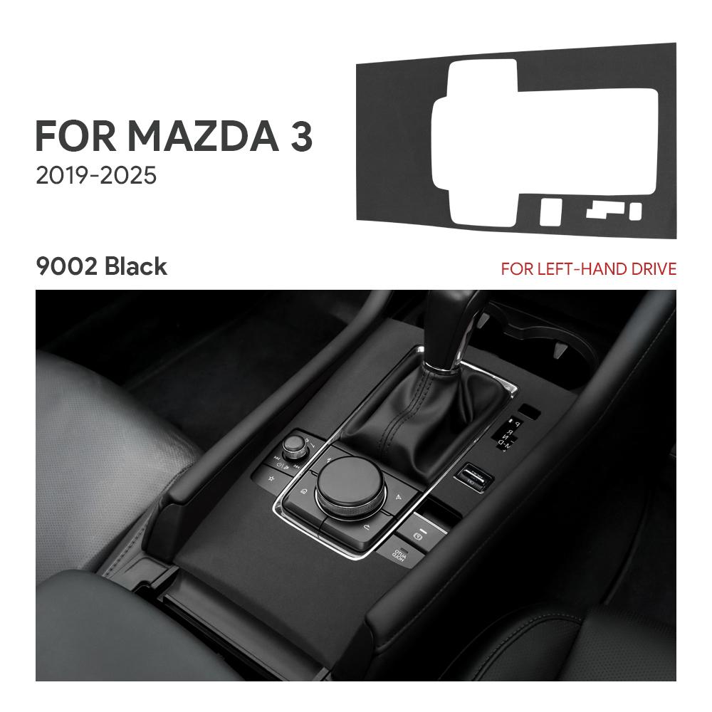 Top Suede Trim Sticker For Mazda 3 Axela BP 2019 2020 2021 2022 2023 2024 2025 Car Automatic Gear Shift Panel With Sports Button