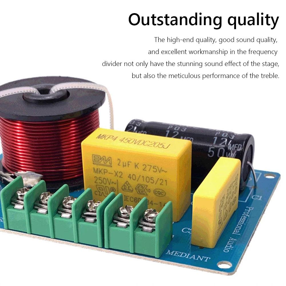 3-Way Hi-Fi Crossover Filter Module MKP Metal Film Audio Hifi Filter Circuit Board Bookshelf Audio for 3.5/4/4.5-8 Inch Speakers