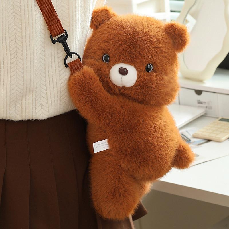 Backpack Panda Plush Child Animal Doll Crossbody Bag Cute Fox Doll Bag Plushie