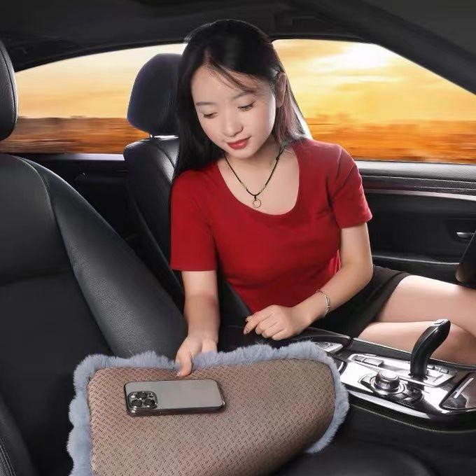 Automotive Interior Seat Pad Winter Car Plush Seat Cushion Bubble Velvet Imitation Fur Auto Cushion Children'S Warm Seat Cushion