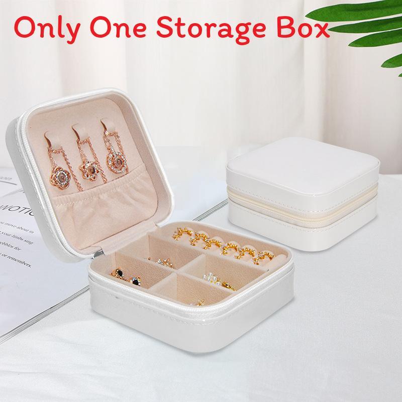 Fashion Mini Jewelry Box With Upgraded Pu Leather For Earrings And Necklace Storage