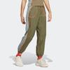 Adidas Lift Your Mind Low-Rise Color Block Retro Sports Casual Pants Women Bottoms Rock-Olive-Green IP3738