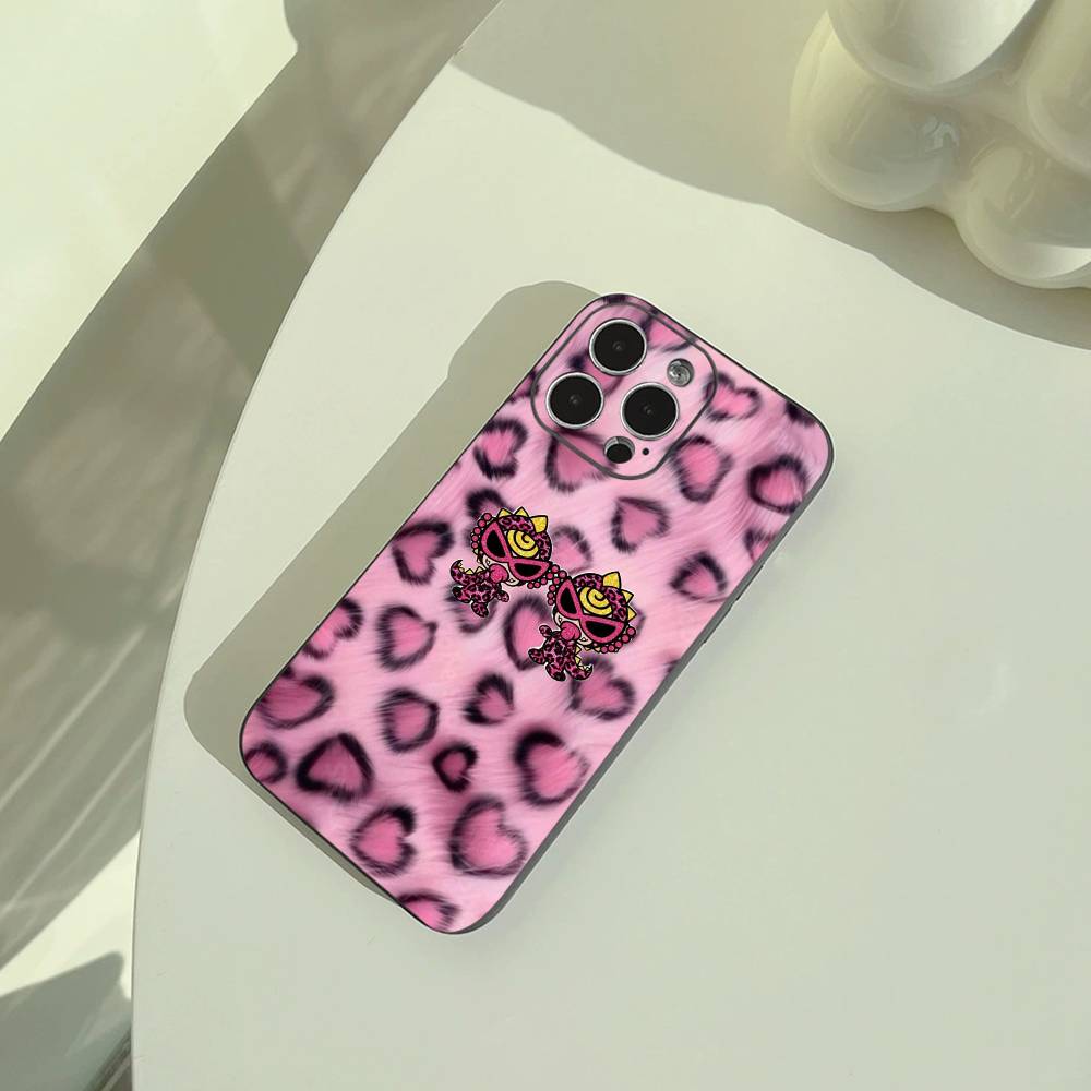 Young & Trendy H-Hysteric M-Mini Phone Case For iPhone 17,16,15,14,13,12,11 Pro Max, Lightweight and Practical Soft Black Cover