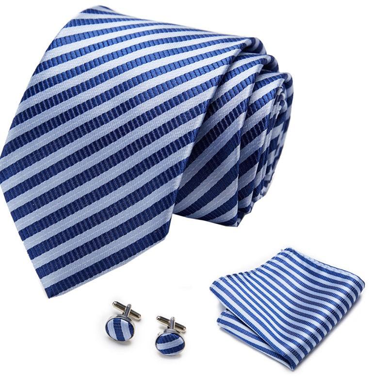 Men's Business Professionals Striped Tie Wedding Suit Accessories Polyester Tie Men