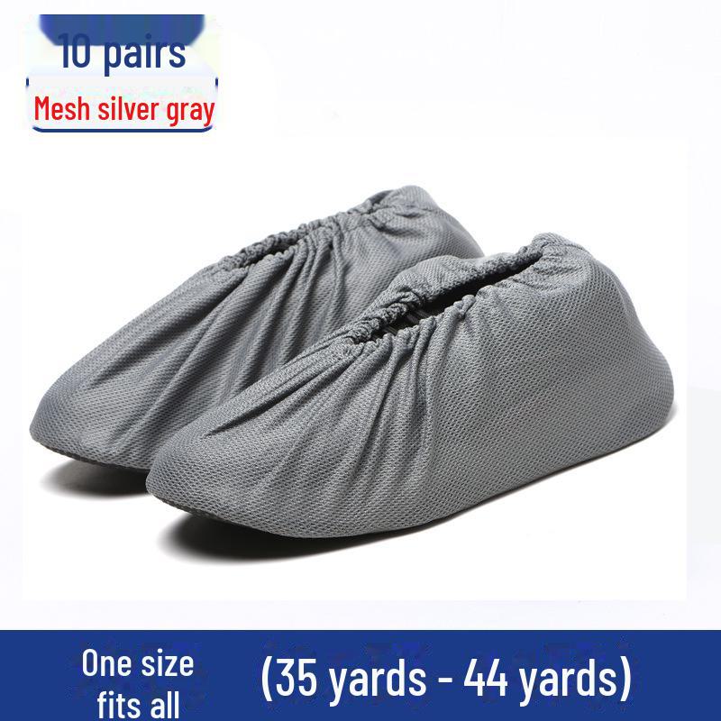 Durable Non-Slip Flannel Shoe Covers for Reusable Indoor Use - Ideal for Kids, Guests, and Students