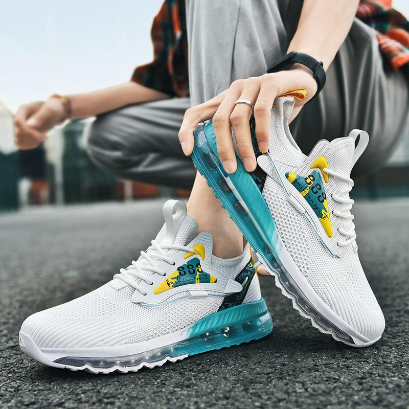

Big Size 48 Mens Sneakers Air Cushion Running Sports Shoes Trainers Tenis Masculino Comfortable Male Ligh Soft Sports Sneakers 39