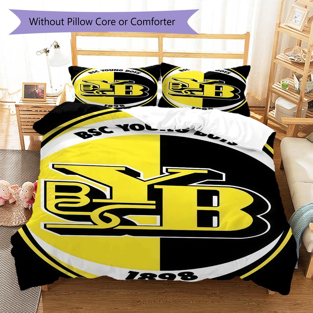 YB Bedding Quilt Set Quilt Cover Pillowcase Home Decoration Birthday Gift (1 * Duvet Cover + 2 * Pillowcase, Without Core)