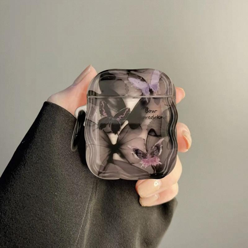 Niche Advanced Sense of Dark Butterfly, Suitable for AirPods 1/1/1 Generation, AirPods Pro Protective Cover