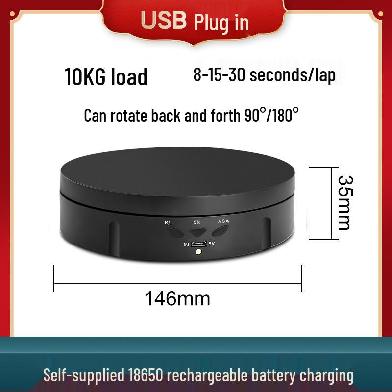 Supporto girevole a 360° con ricarica USB per Live Streaming e Accessori Video