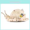 Children's Customizable Wooden Electric Snail Model Diy Science Kit Handmade Material Educational Physics Toy J-29 Material Pack