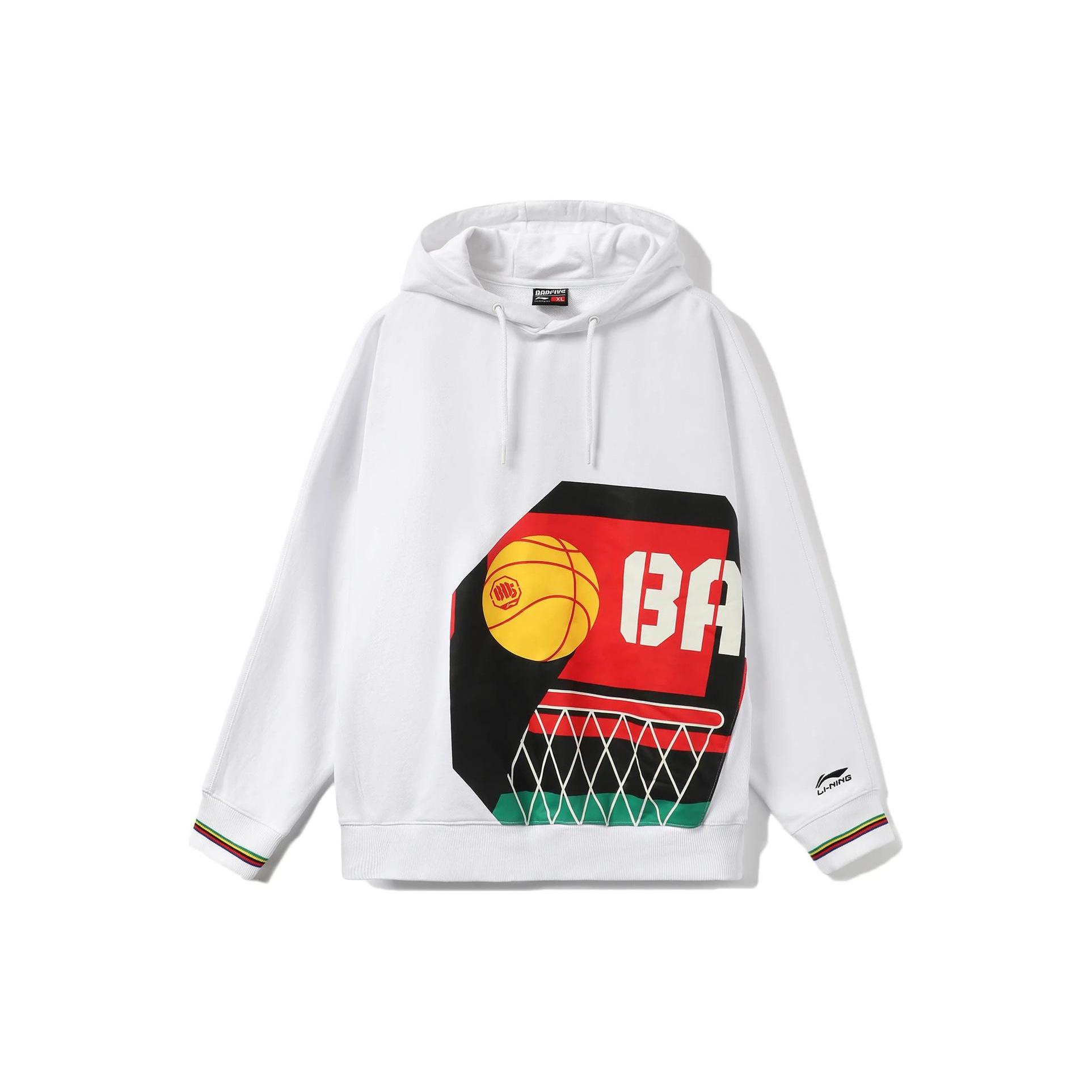 Li Ning Sports Basketball Collection Sweatshirt Men s Standard White AWDQ315-3 L