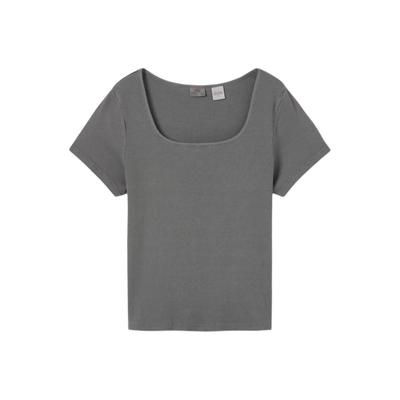Levis Lässiges Bequemes Einfaches Slim Fit Strick Kurzarm T-Shirt Damen Tops 003PU-0006