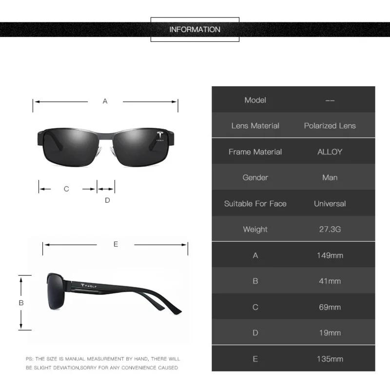 TDMC1 For Tesla Model 3 Model Y Model S Model X Cybertruck Roadster Car High-End Leisurely Luxury Sunglasses Men Women Fashion Goggles