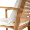 Garden Sofa Set 4 Pcs Natural Solid Teak Wood