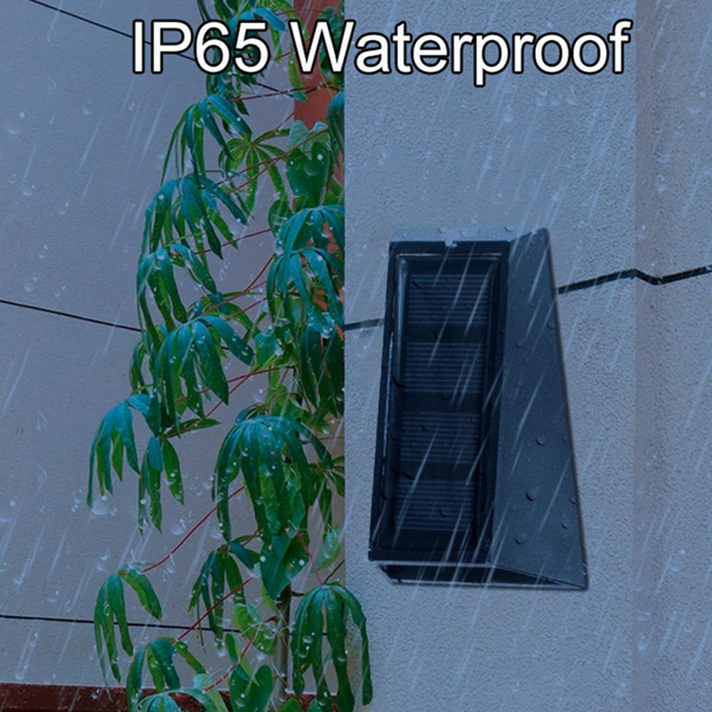 4pc/Set Solar Garden Lights RGB Color Changing Waterproof Fence Stairs Wall Lamp