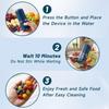 Vegetable Cleaner Device Wireless Cleaning Purifier Vegetable Fruit Washer Machine For Home Kitchen Meat Seafood Rice Grain