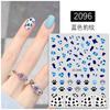 Ins Leopard Print 3D Nail Stickers Flame Self Adhesive Transfer Sliders Wraps Manicures Foils DIY Decorations,HOT Nail Art Tool