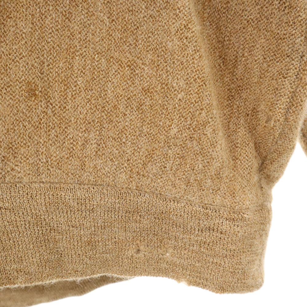 CHEMISE LACOSTE Wool Vintage Long sleeve V neck sweater 3 Brown knit Women Used