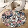1pc Office Carpet Chair Mats Floral Mandala Design Perfect for Decorating Office Chairs, Living Rooms, Or Bedrooms
