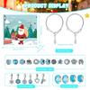Jewelry Christmas Advent Calendar with 2 Bracelets and 22 Unique Charms Jewelry Set Xmas Countdown Calendar for Kids Teens Women