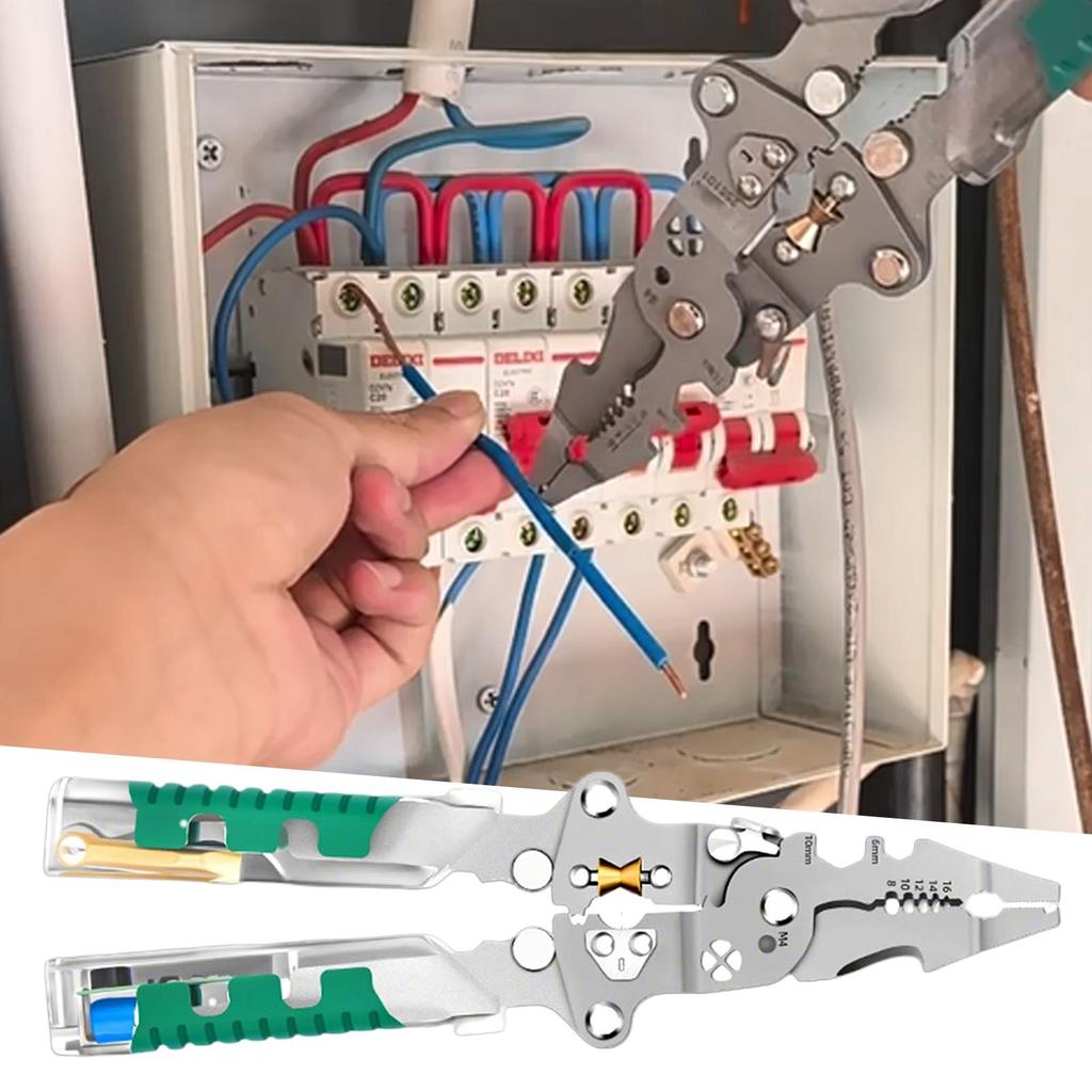 Wire Cutter Stripper Electrician Repair Tool Multifunctional Foldable Professional Voltage Tester For Repairing Precision