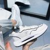 Four seasons mesh surface breathable sports shoes non-slip cushioned casual shoes male low-top teenage student shoes male