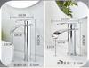 Brushed Gold Basin Faucets Waterfall Black Bathroom Faucet Single handle Basin Mixers Taps Tall Bath Faucet Sink Water Crane