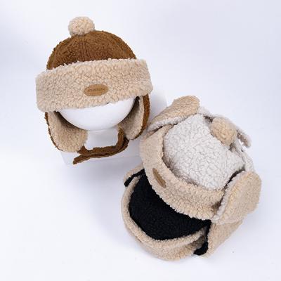 Children's Lei Feng Hat Winter Ins Korean Version of Velvet Ear Protectors To Keep Warm, Landlord Hat, Boys and Girls, Foreign Style