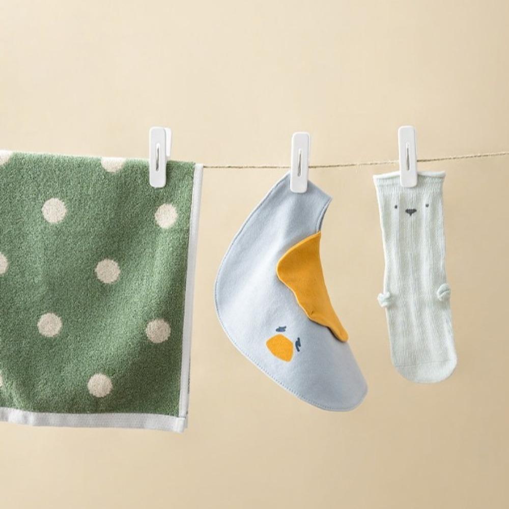 24PCS Plastic Drying Sheets Clips Windproof Multi-Purpose Seamless Clothespins Thicken Non-Slip Clothes Clips Travel