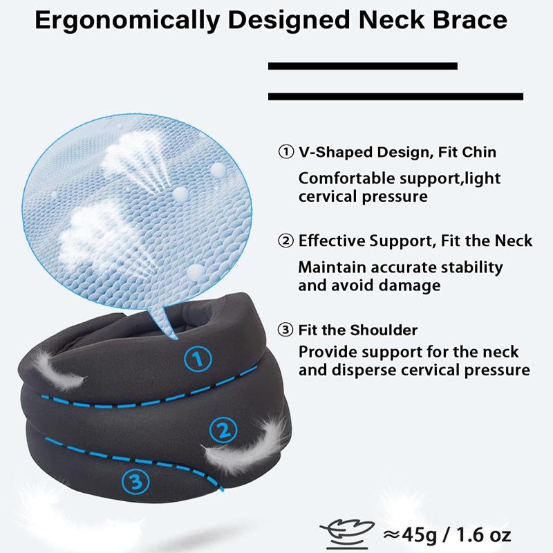 Cervical Support Anti-bow Neck Tilt Orthotics Household Traction Artifact Fixed Support Brace Cervical Spine Neck Protector Neck Cover