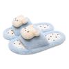 Cute and Soft One-line Cotton Shoes, Comfortable Woolen Slippers for Women At Home
