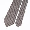 Emporio Armani Men's Tie, 7.5cm Wide, 100% Silk, Striped, Gray, Made In Italy, EM001346 TE13741 F8109 [Used]