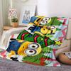 1Pc Minions Christmas Celebration Blanket Soft Throw Blanket For Home Bedroom Bed Sofa Travel Office Solid Christmas Blanket