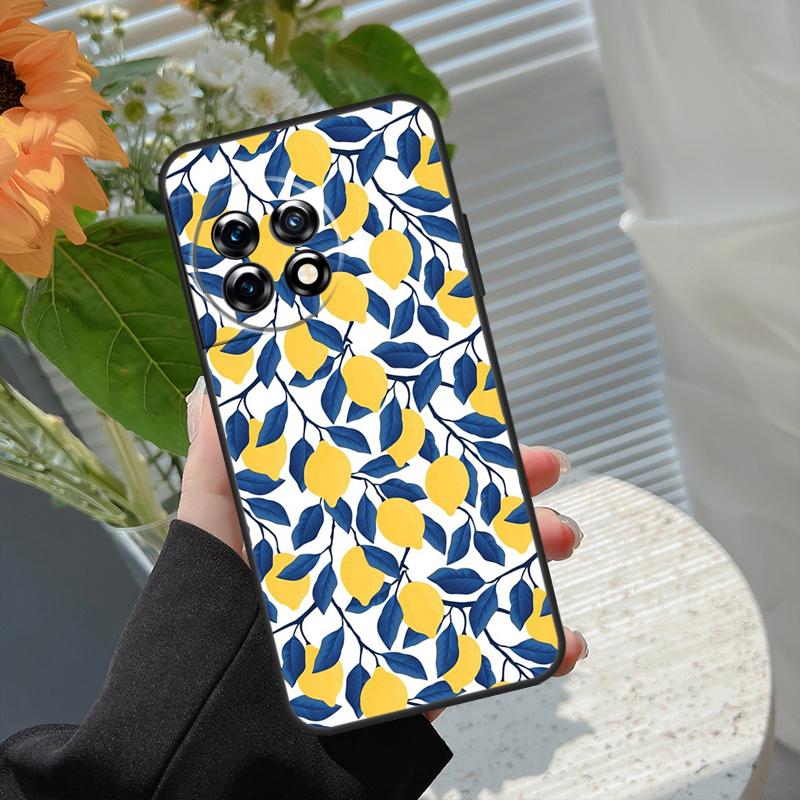 Tropische Sommerfrucht Zitrone Hülle Für OnePlus 10 Pro 13 12 11 13s 13R 12R 10T 8T Nord CE 4 2 3 Lite N20 N30 Nord 5 Abdeckung