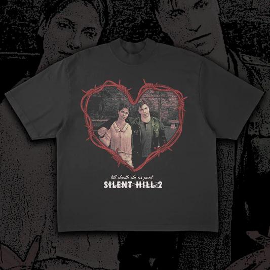 Tshirt Classic Game Silent Hill Tee Summer Casual Oversized Yk Hip Hop Short Sleeves Unisex Womens Clothing Tee