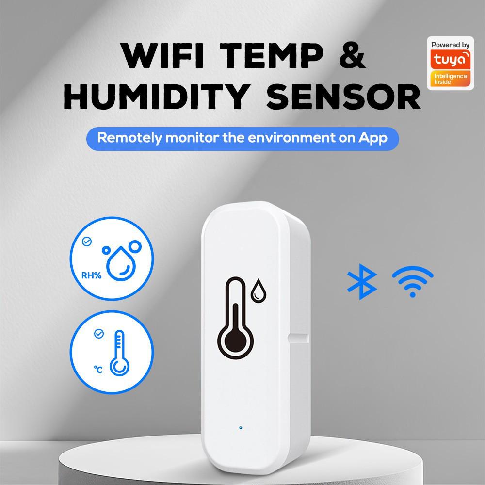

Tuya Wireless Indoor Temperature and Humidity Sensor with Bluetooth and WiFi