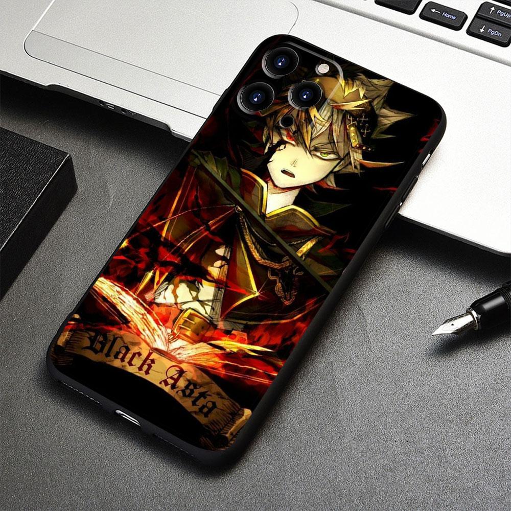 

Чехол для телефона «Полный черный клевер» с аниме Asta для Apple iPhone 11 7 XR 12 14 X 13 Pro Max XS 8 Plus Mini 6 SE SE2 5 5S SE2022 iPhone 6 6S Plus