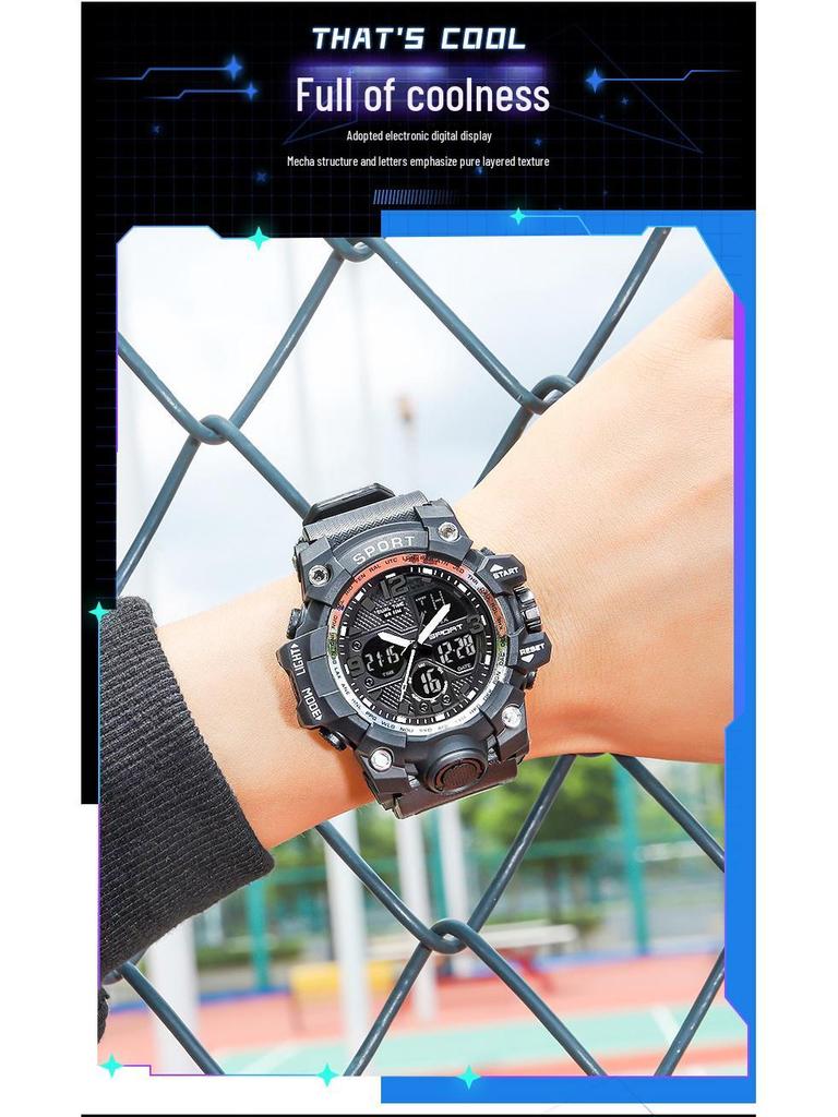 Ceas sport electronic luminos cool pentru băieți 2022 pentru elevi de gimnaziu