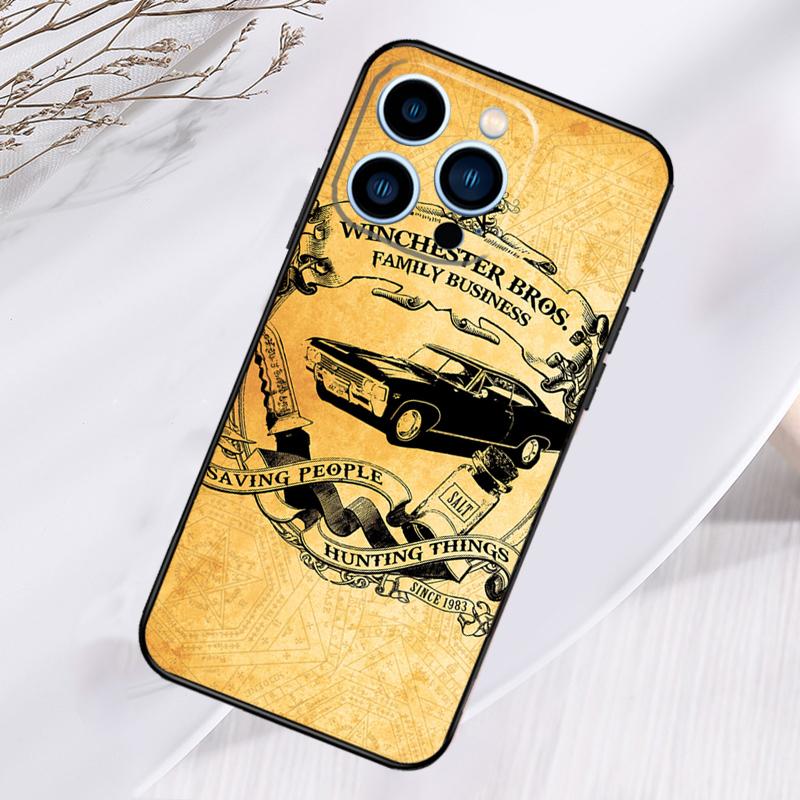 Supernatural Dean Sam Winchester Phone Case For iPhone 17 Pro Max 16 14 13 12 11 15 Pro Max Plus 12 13 Mini 16e 17 Air Cover