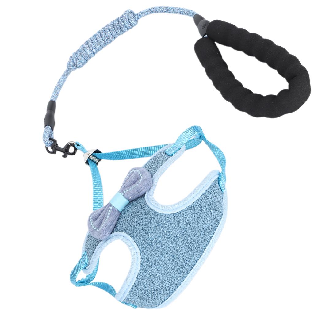 Postroj pro kočky AntiLost s vodítkem, popruh pro vestu Pet EscapeProof na venčení, modrý