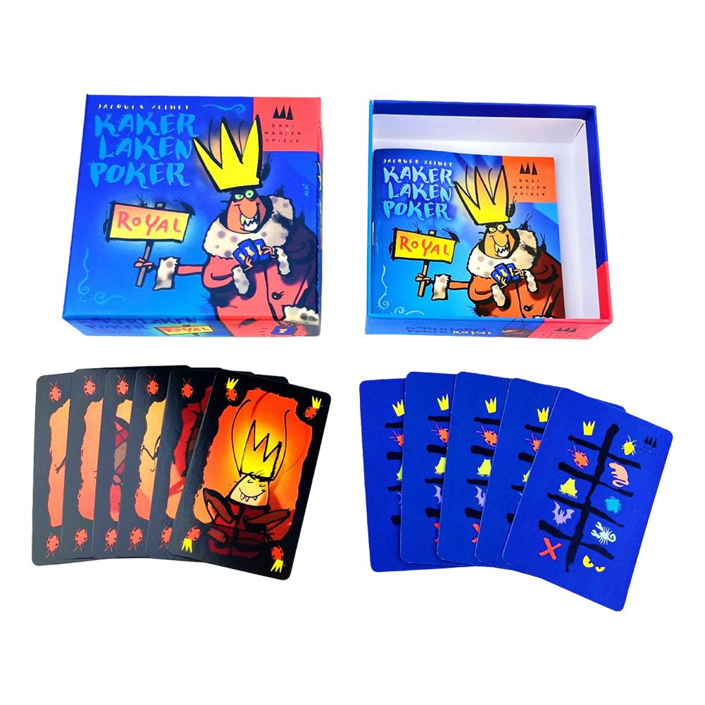 Kaker Laken Poker Royal Polilla Tramposa Board Game Xiaoqiang Cheating Moth Board Game for Family for Adults Children синий