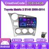 Android Car-Play Car Radio For Toyota Matrix 2 E140 2008 - 2014 Multimedia Player Head Unit Stereo GPS Navigation BT WIFI,2+64GB