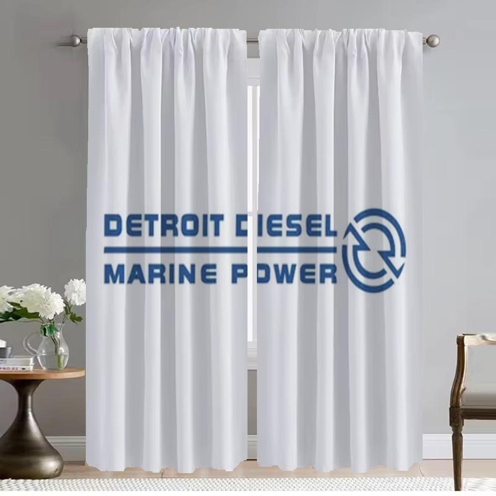 

Detroit Diesel Car Противомоскитные шторы для гостиной Тюль для спальни Шторы для кухни 2 шт. Затемняющие шторы Шторы W50xH70cmx2pcs-CL