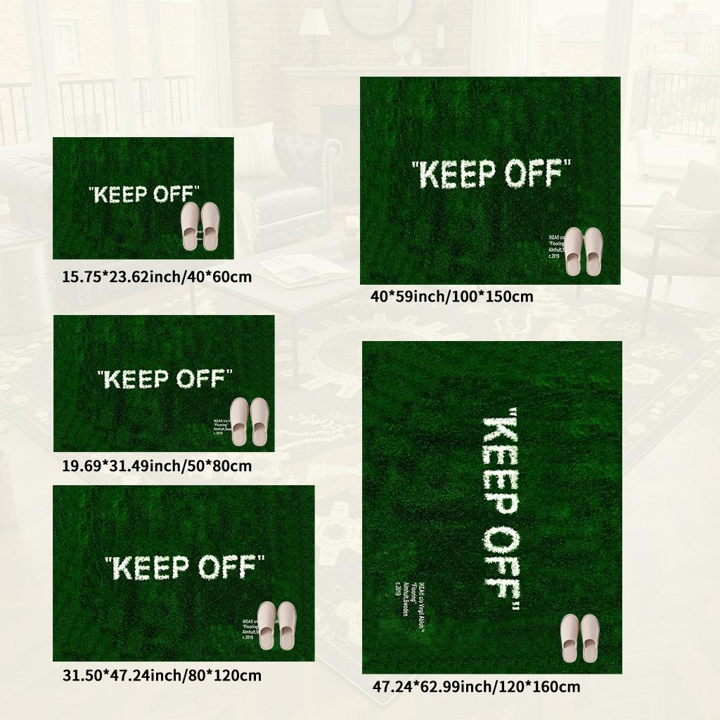 Keep Off Creative Rug Green Floor Mat Doormat Welcome Mat Bathroom Mat Rug For Bedroom Carpet For Live Room Home Dec