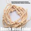 DIY Wooden Bead Garlands For Christmas Tree Decorations Family Crafting Activity Holiday Party Hanging Ornament