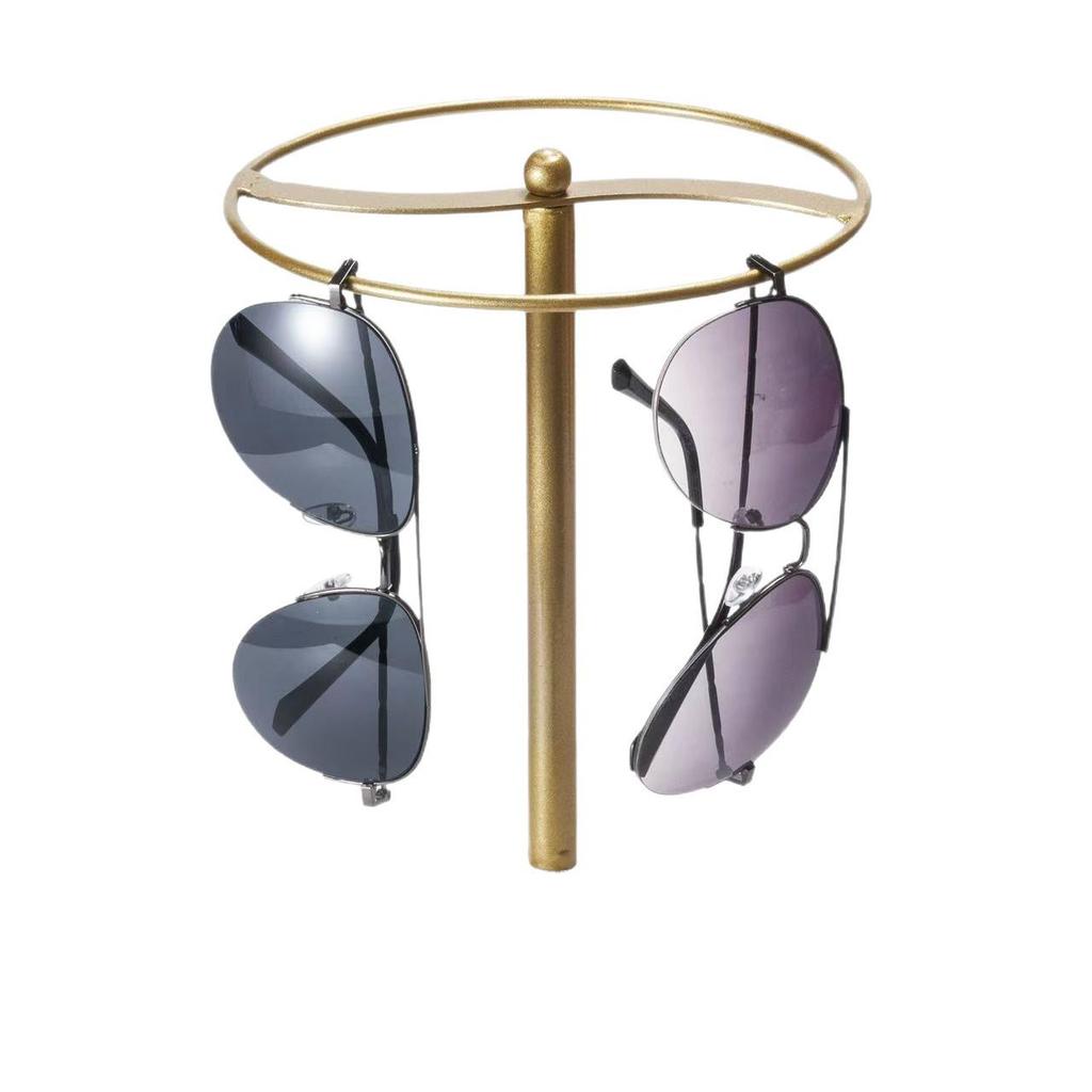 Black Gold Metal Sunglasses Display & Jewelry Rack