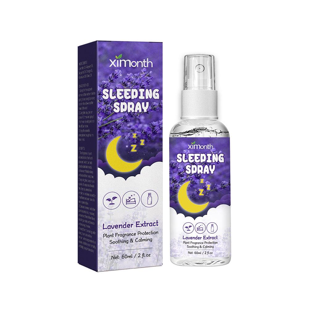 60Ml Lavender Sleep Spray Relieve Fatigue Anxiety Help Relaxing Body Aromatherapy Pillow Room Deep Sleep Natural Essential Oil